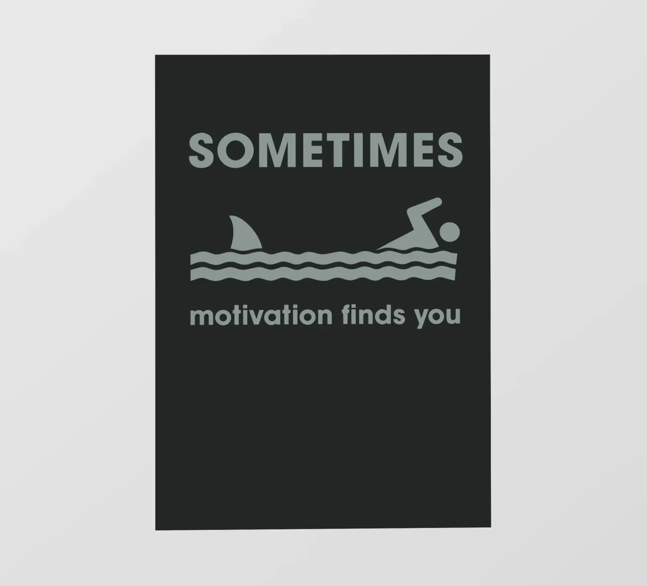 Shark Motivation Funny Graphic pellicola backlit da ramosashop