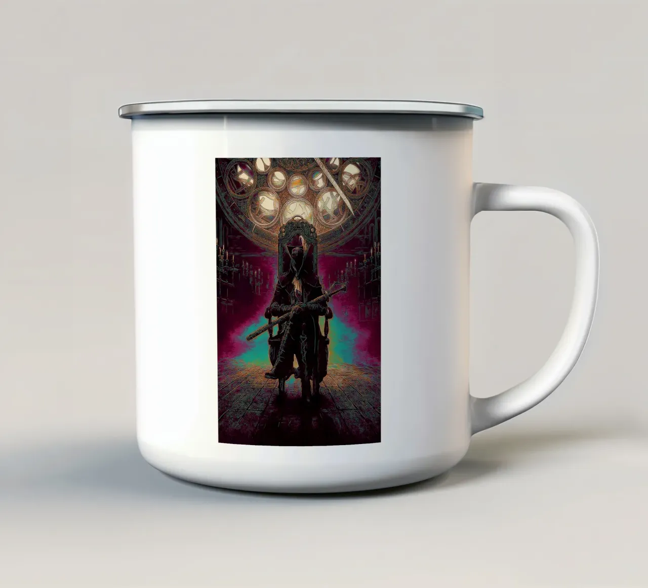Bloodborne Game Darknnes tazza in smalto da Nna Rock