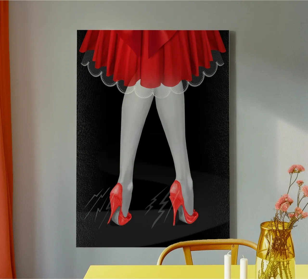 Along the Way, your Shoes, your Feet ... but Always your Min canvas with Floater frame by Eva Nev