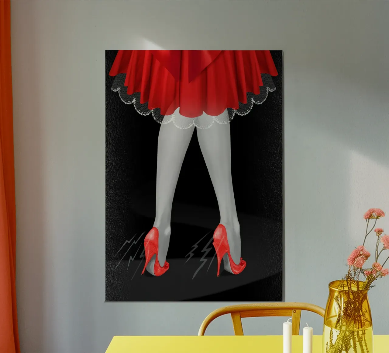 Lungo il cammino, le vostre scarpe, i vostri piedi... ma sempre il vostro Min poster con telaio in plastica da Eva Nev