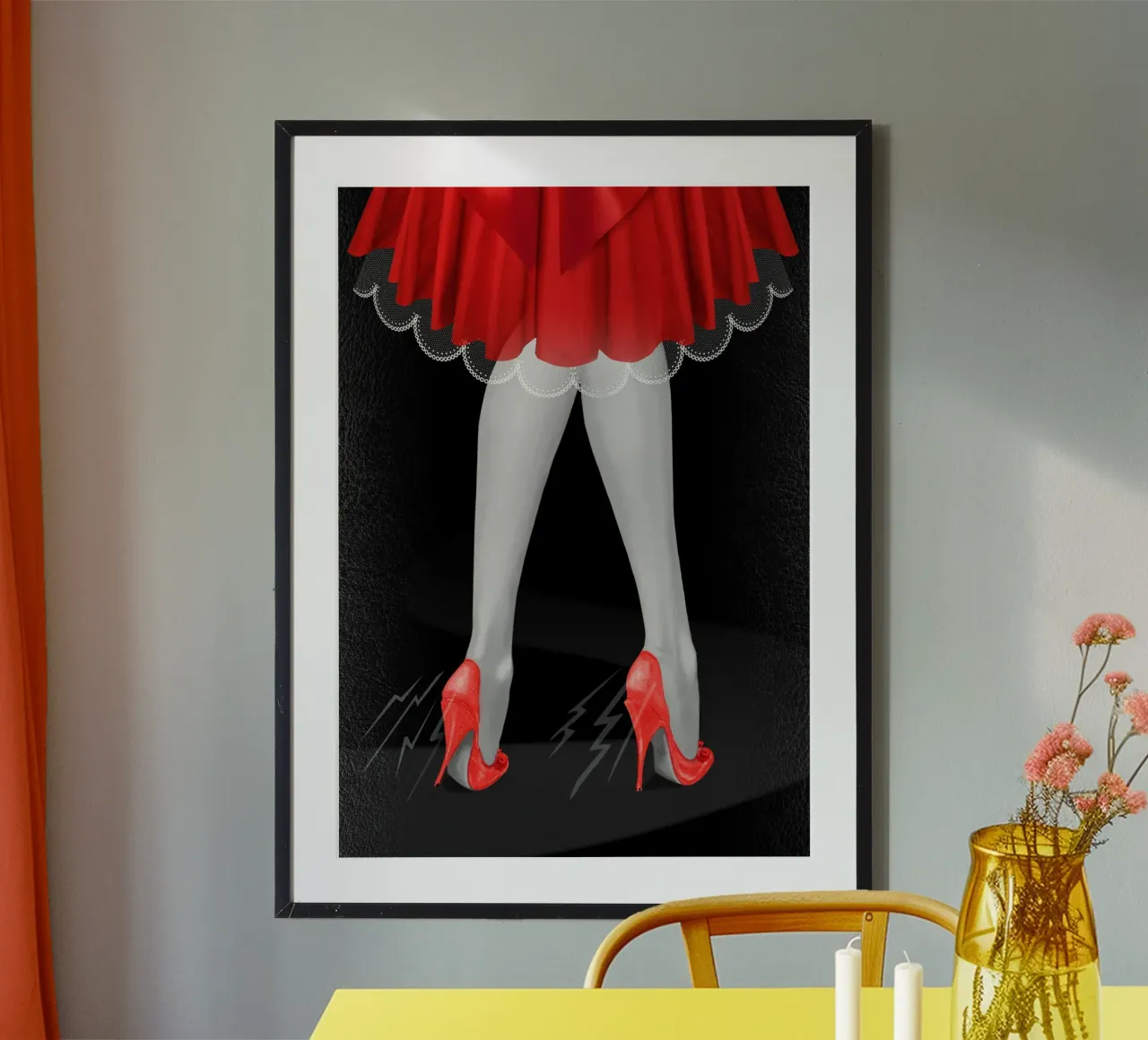 Lungo il cammino, le vostre scarpe, i vostri piedi... ma sempre il vostro Min poster con telaio in plastica da Eva Nev