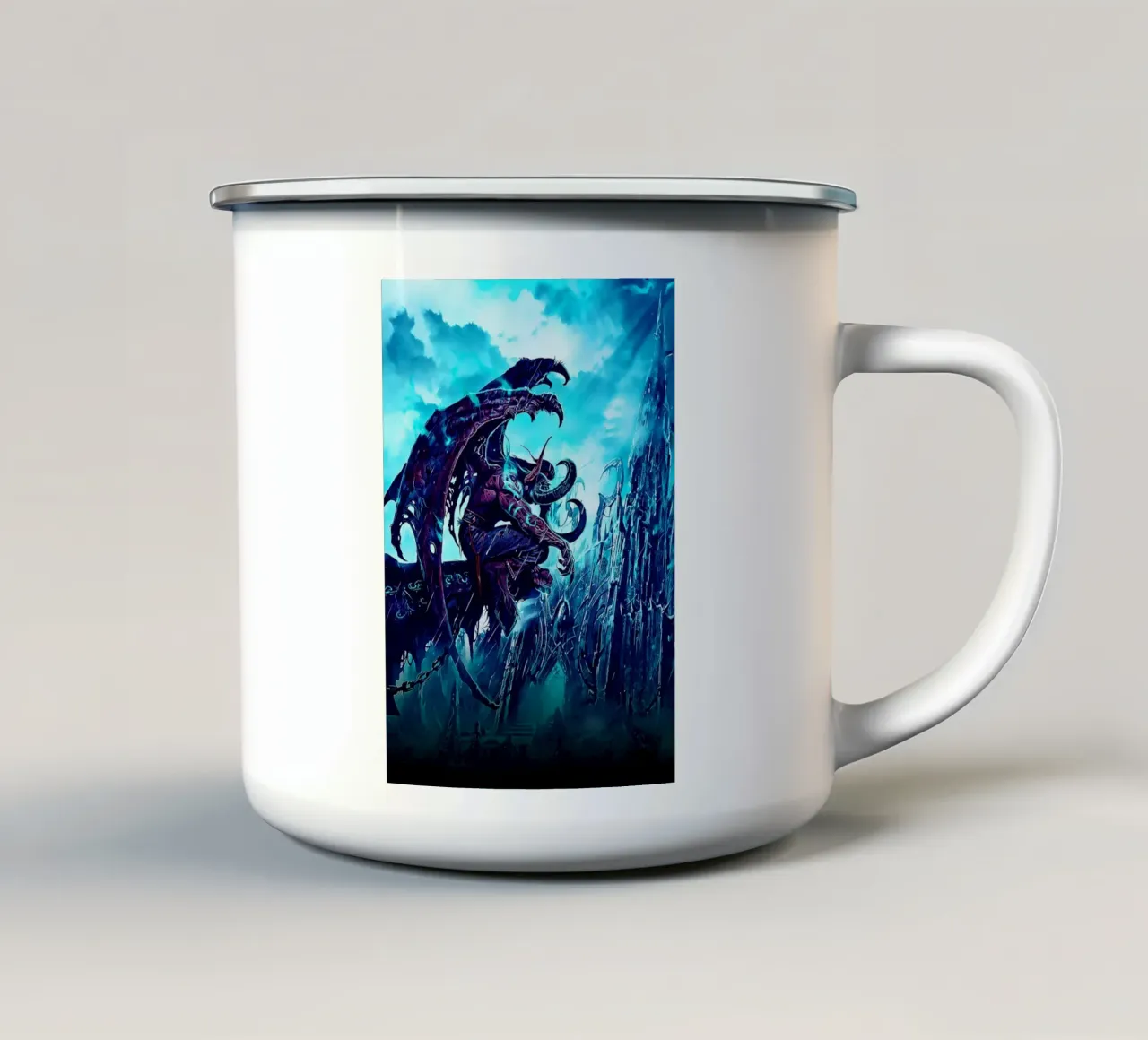 Dark illidan tazza in smalto da Nna Rock