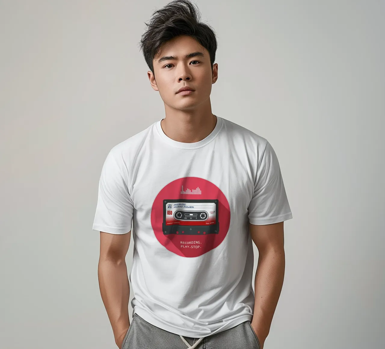 Kassette - Analoge Audioleistung T-Shirt von Black Sign Artwork