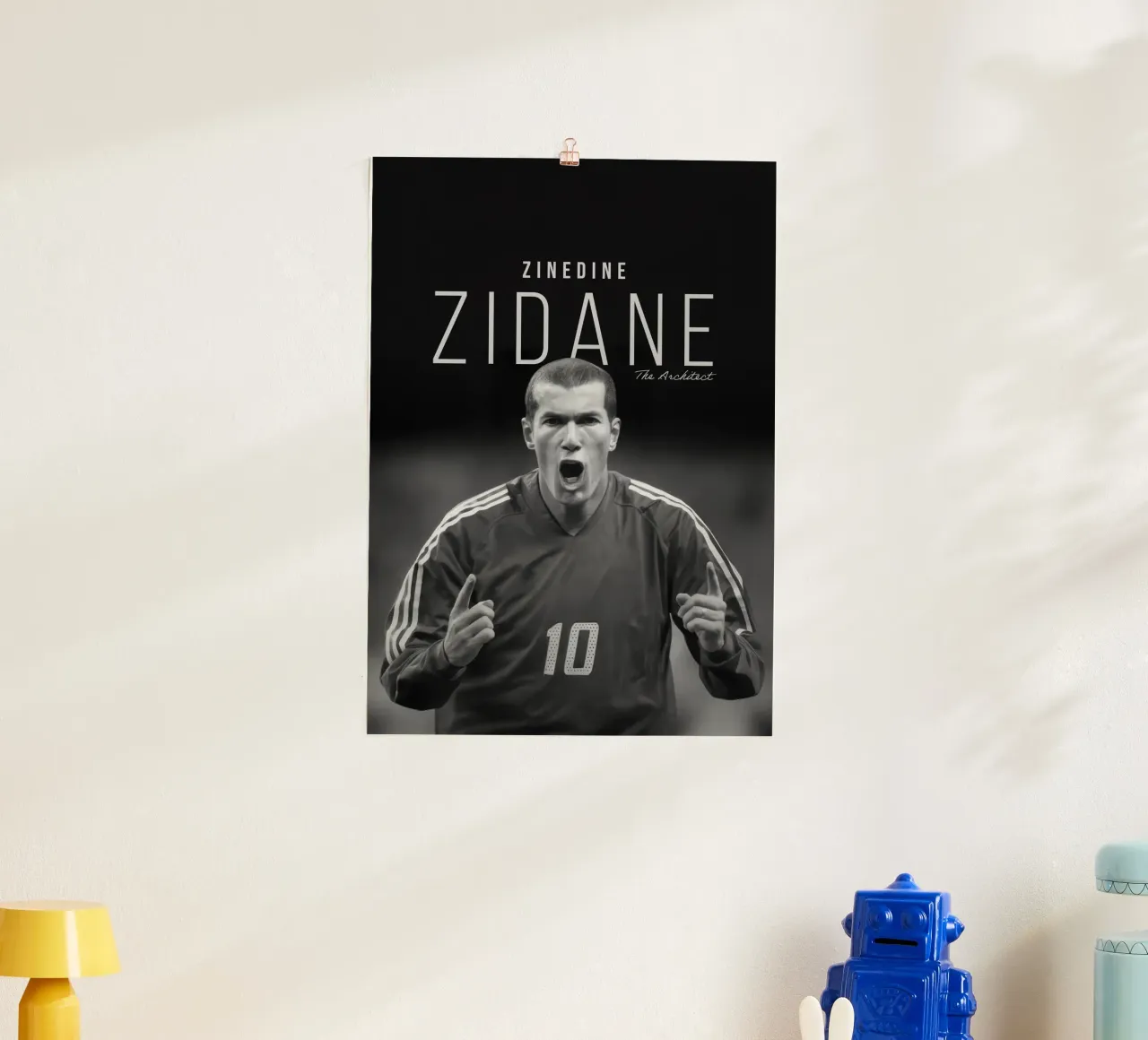Zidane The Architect poster con telaio in alluminio da NextPixel