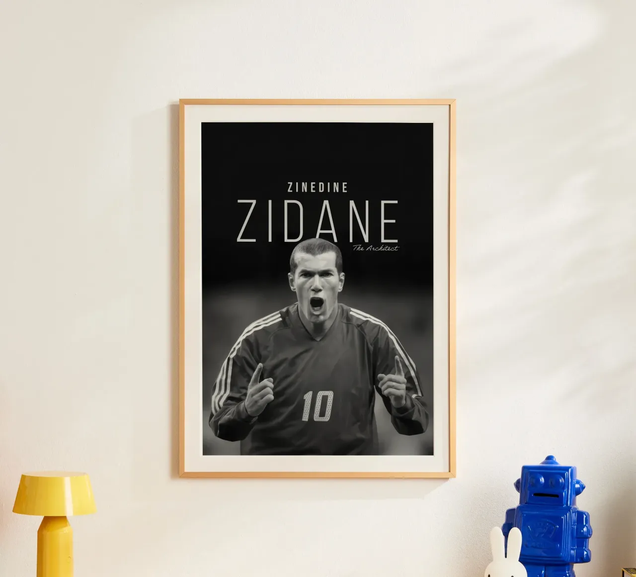 Zidane The Architect poster con telaio in alluminio da NextPixel
