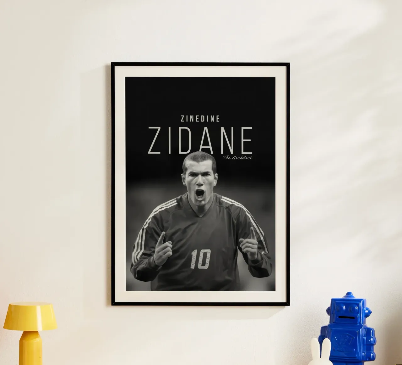 Zidane The Architect poster con telaio in alluminio da NextPixel