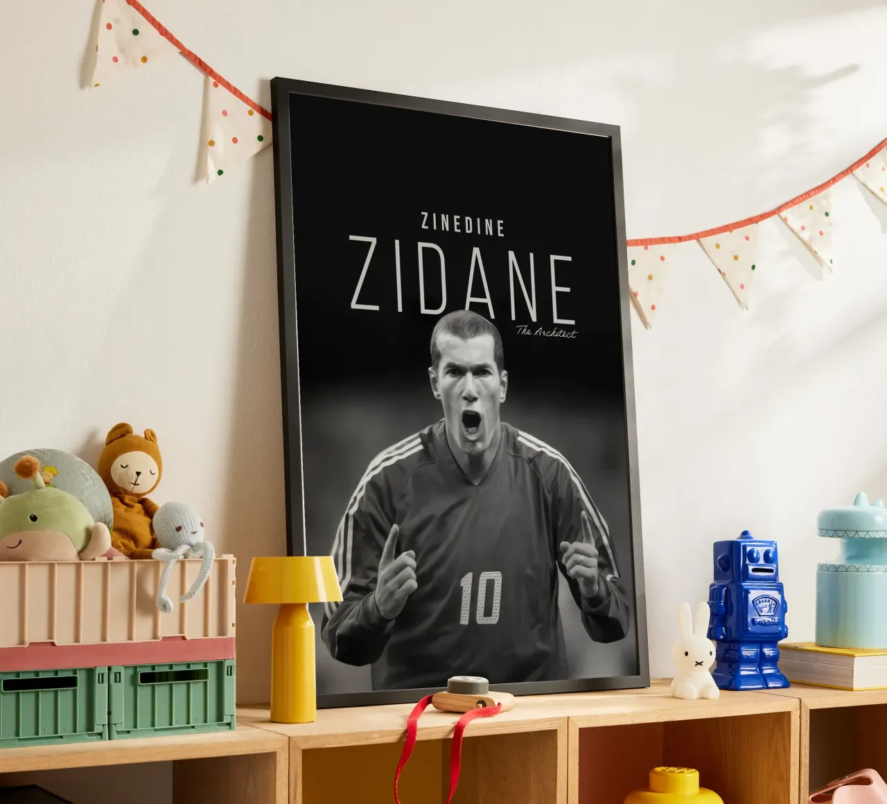 Zidane The Architect poster con telaio in alluminio da NextPixel