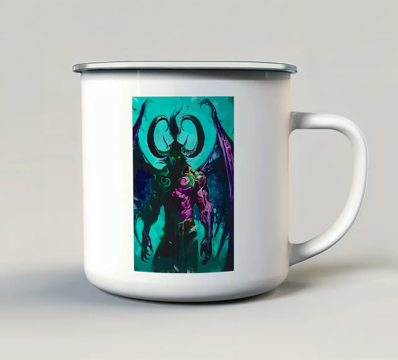 illidan Dark tazza in smalto da Nna Rock