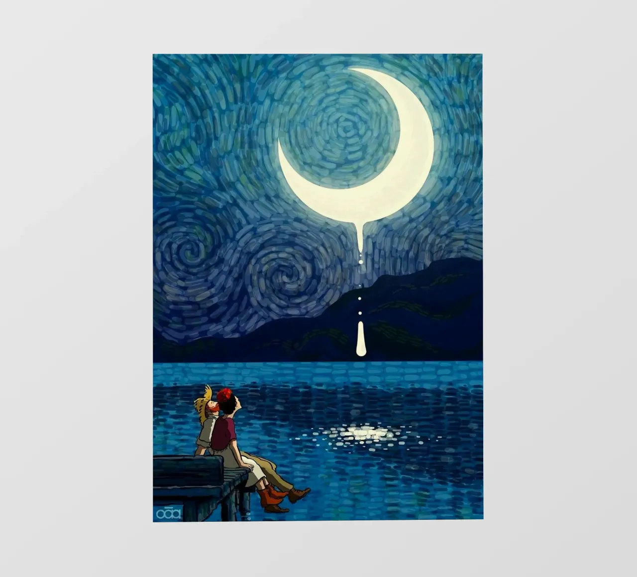 view the moon pellicola backlit da mip of map