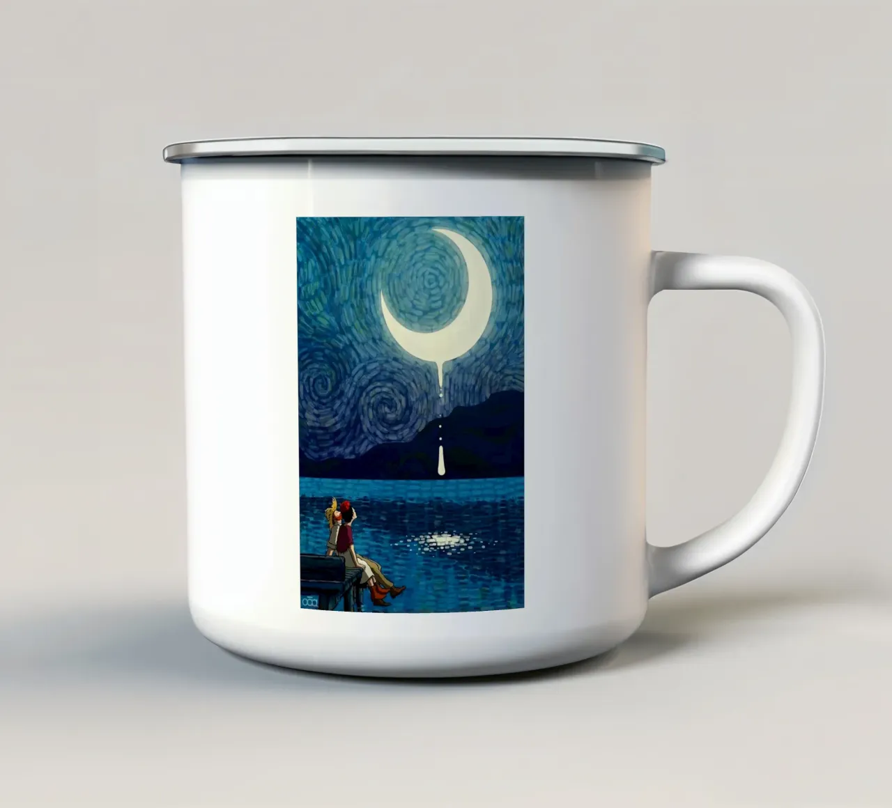 view the moon tazza in smalto da mip of map