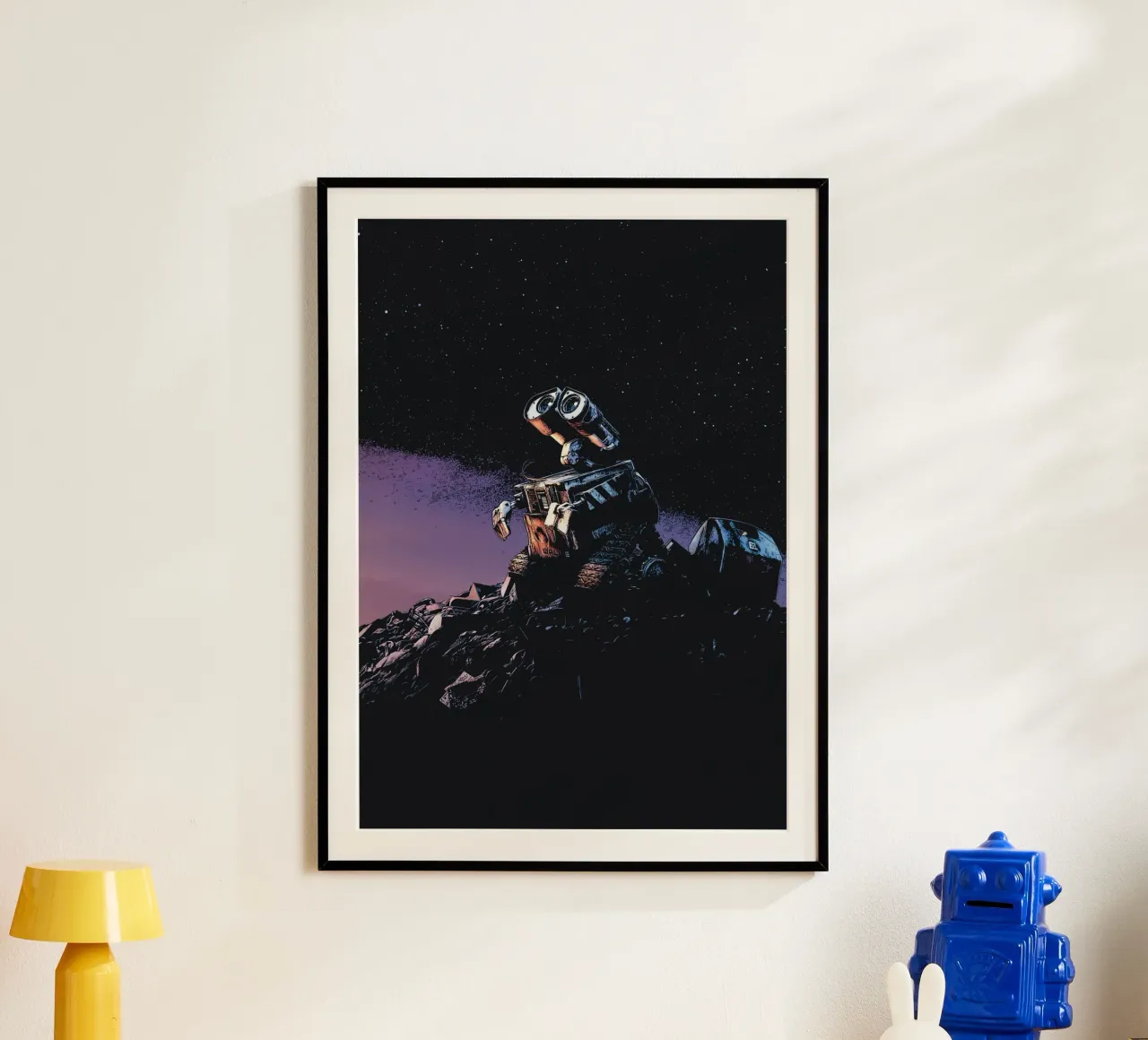Robot da parete E poster con telaio in plastica da Ad Nna Rock