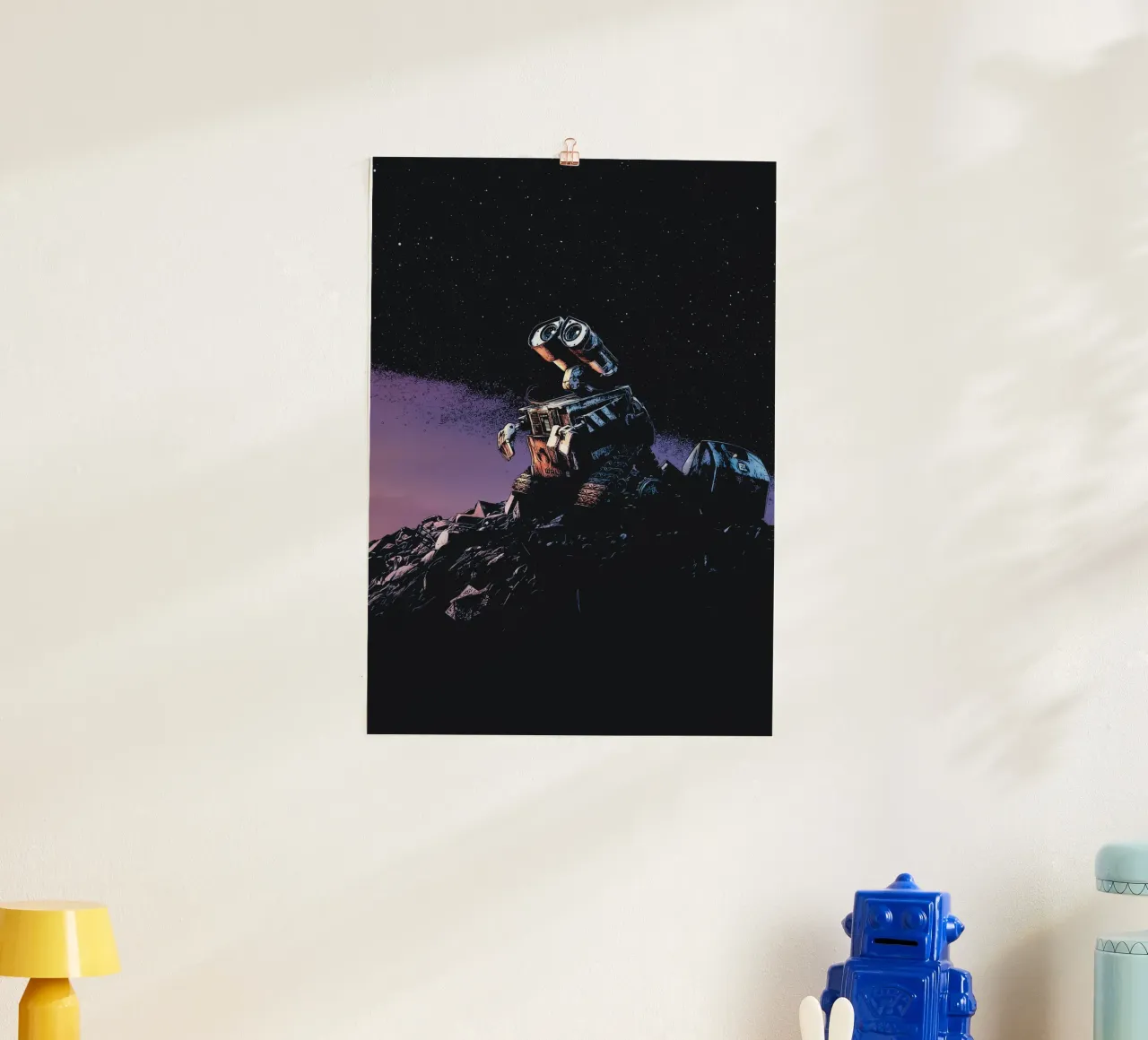 Robot da parete E poster con telaio in plastica da Ad Nna Rock