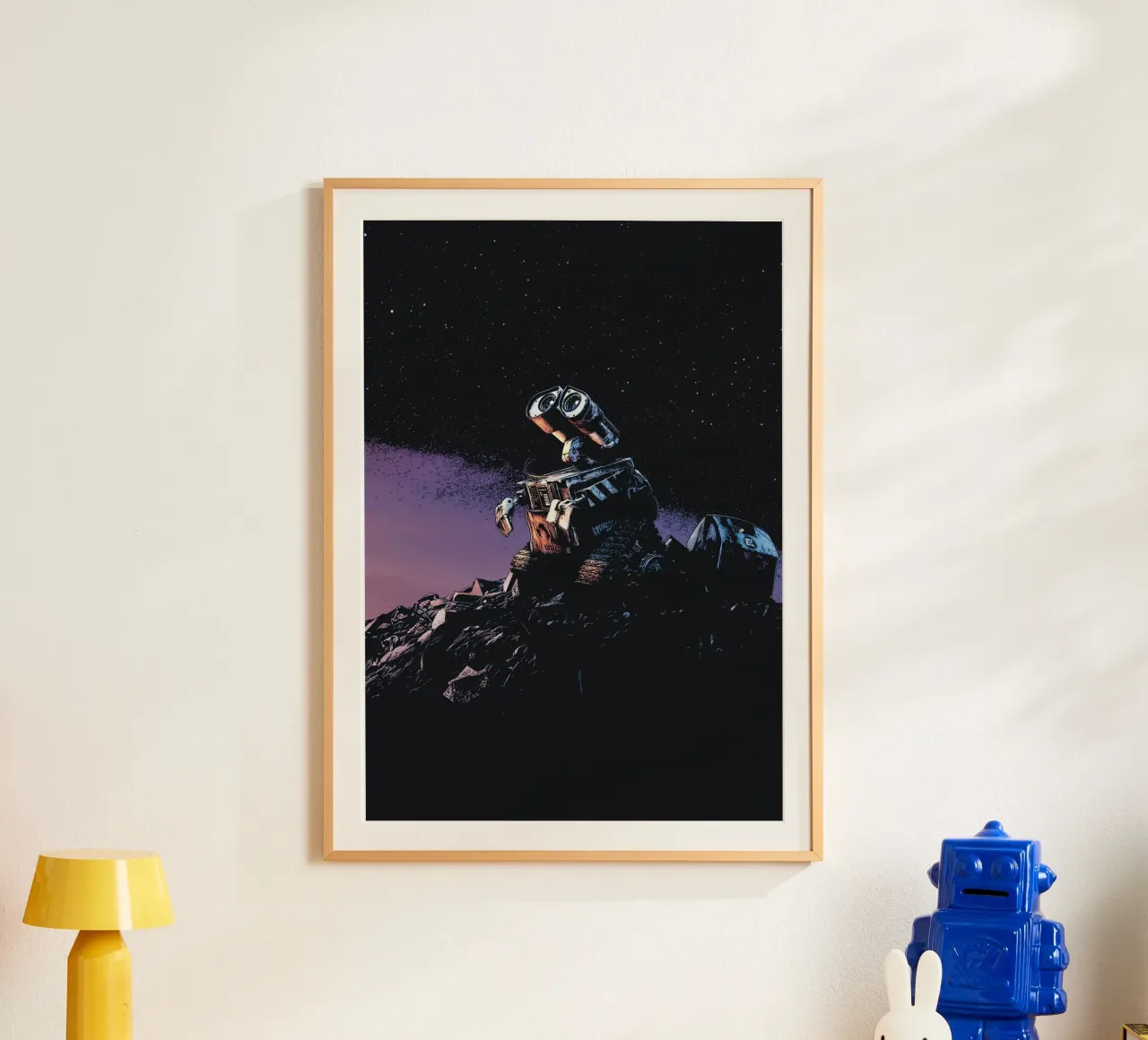 Robot da parete E poster con telaio in plastica da Ad Nna Rock