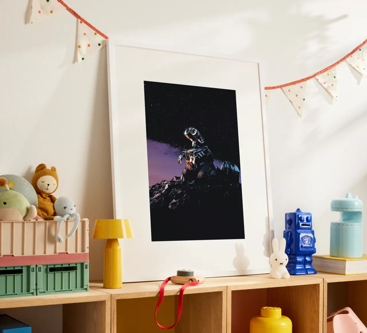 Robot da parete E poster con telaio in plastica da Ad Nna Rock