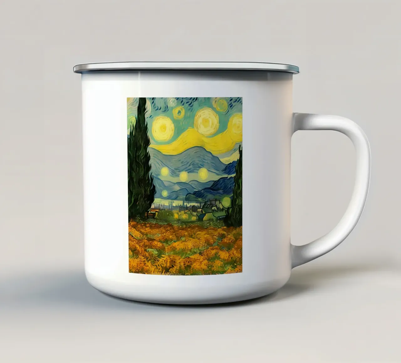 the full moon tazza in smalto da mip of map