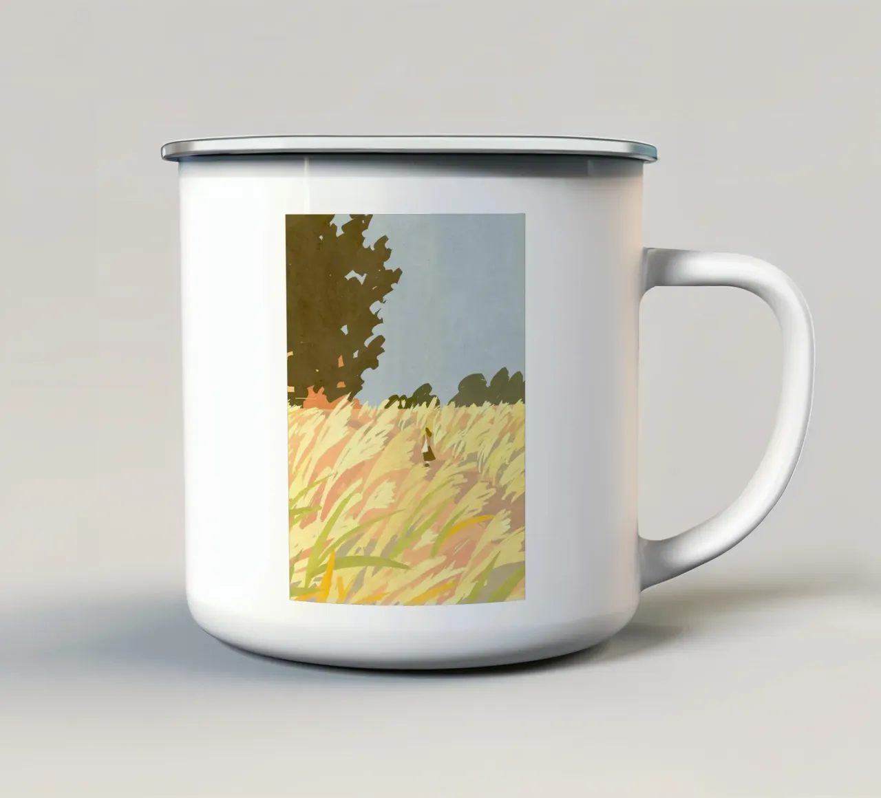 single in the field tazza in smalto da mip of map