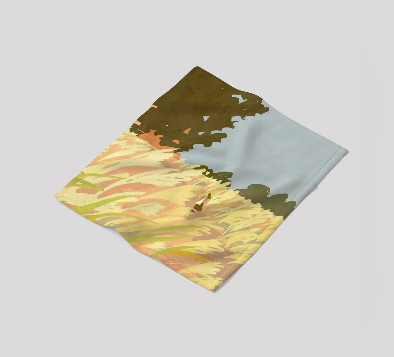 single in the field coperta in pile da mip of map