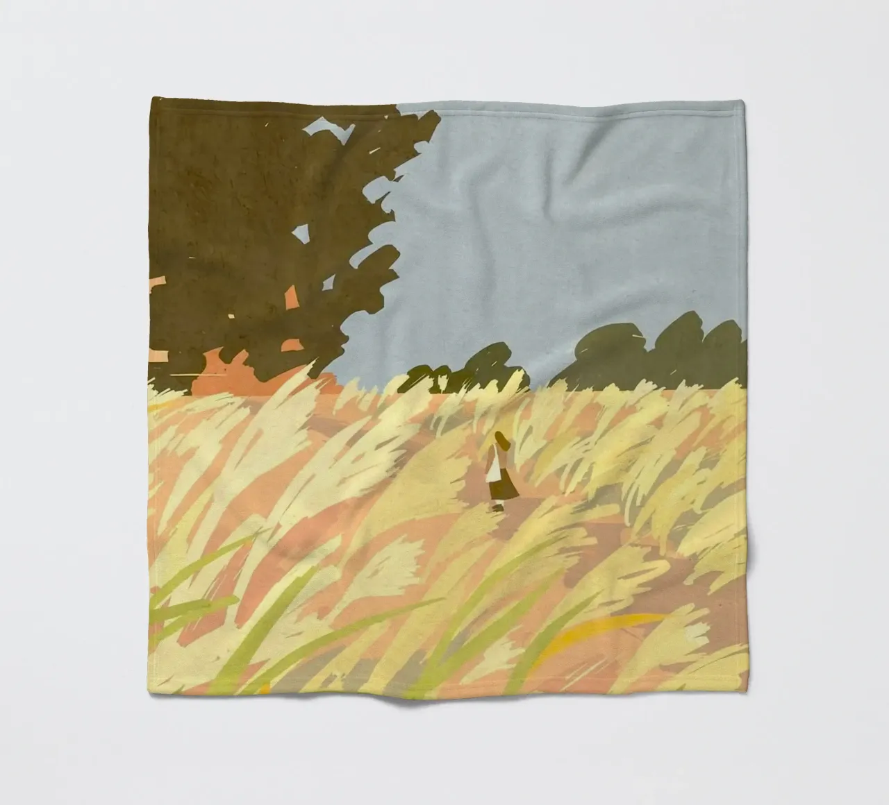 single in the field coperta in pile da mip of map
