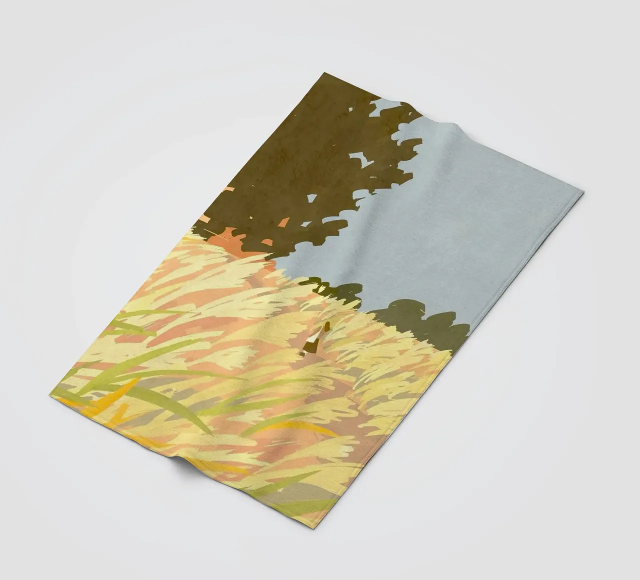 single in the field coperta in pile da mip of map