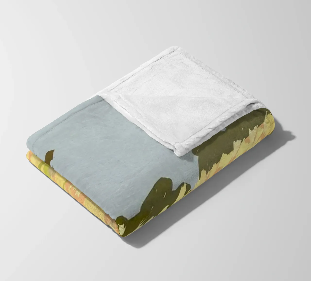 single in the field coperta in pile da mip of map