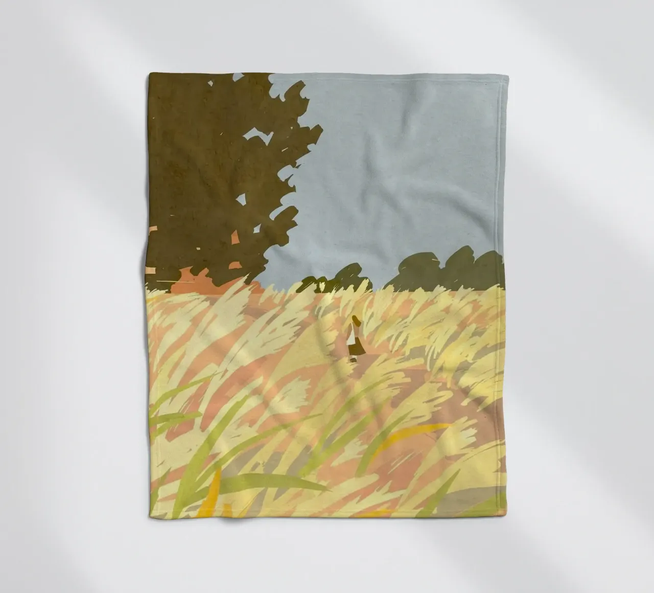 single in the field coperta in pile da mip of map