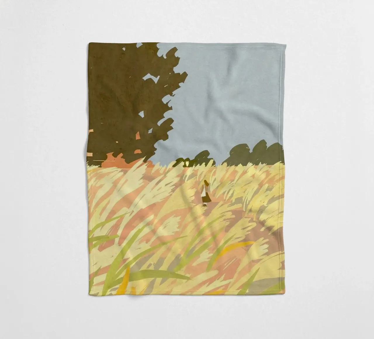 single in the field coperta in pile da mip of map