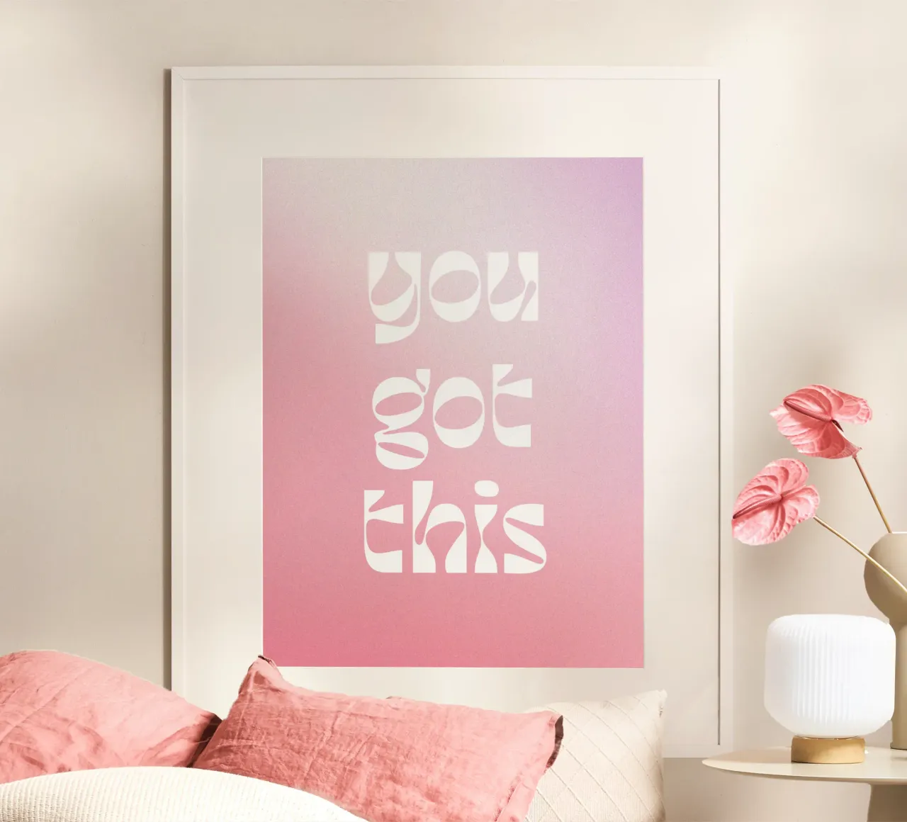 You got this poster con telaio in alluminio da lucky club