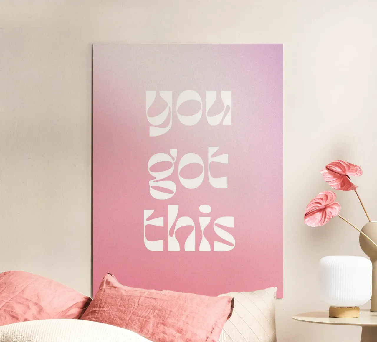 You got this poster con telaio in alluminio da lucky club