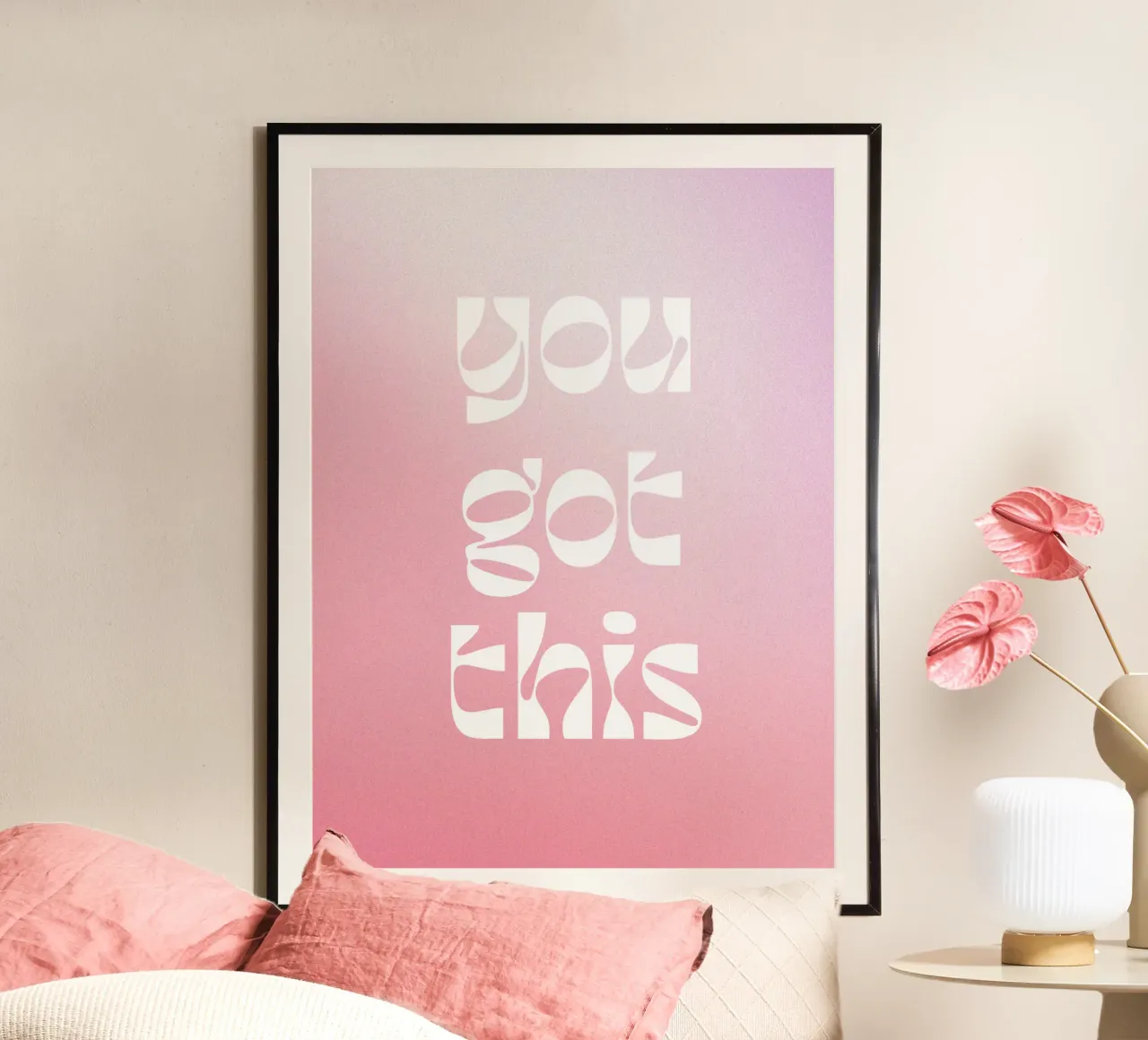 You got this poster con telaio in alluminio da lucky club
