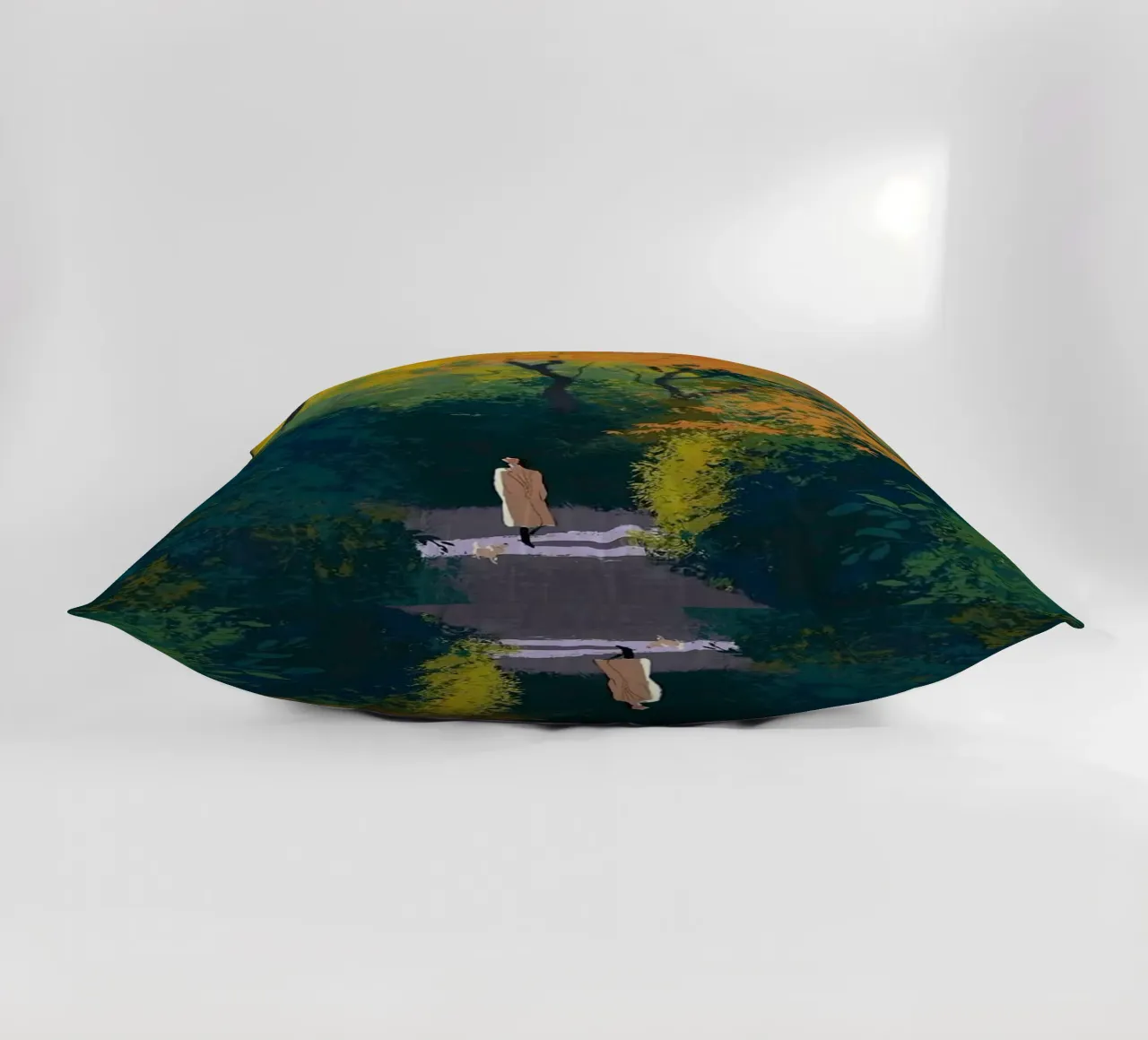 autumn calm walking cuscino da mip of map