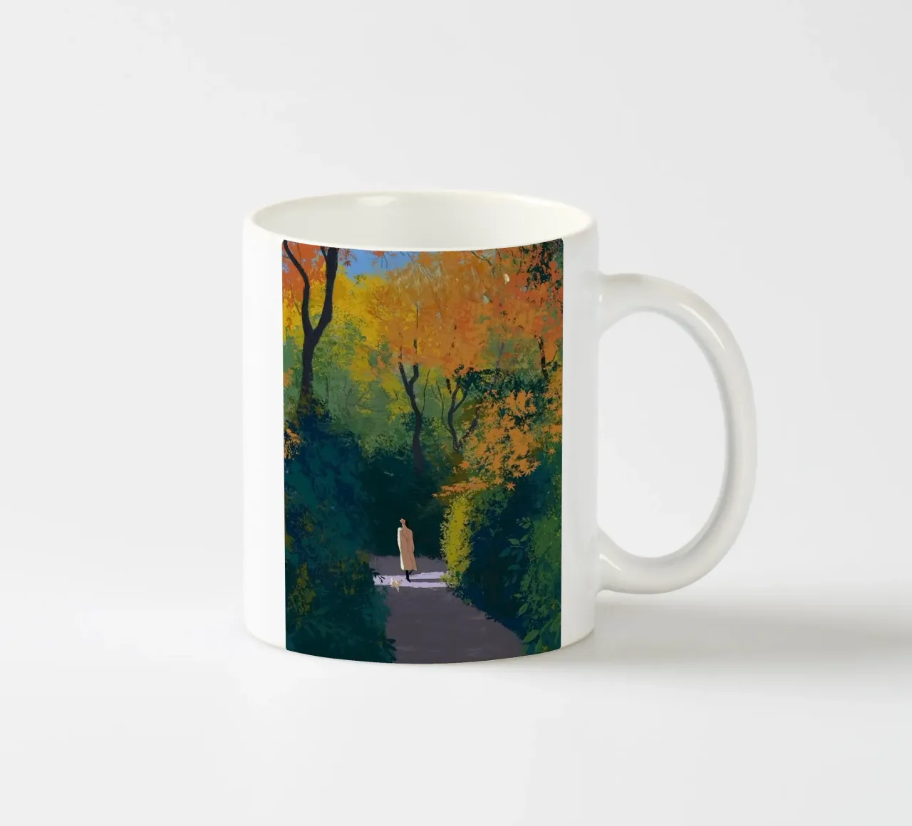 autumn calm walking tazza in ceramica da mip of map