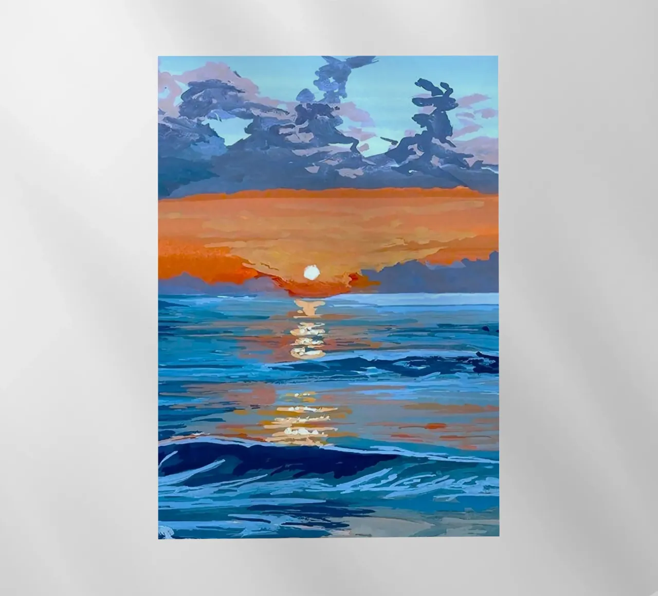 sunset reflect on ocean pellicola backlit da mip of map