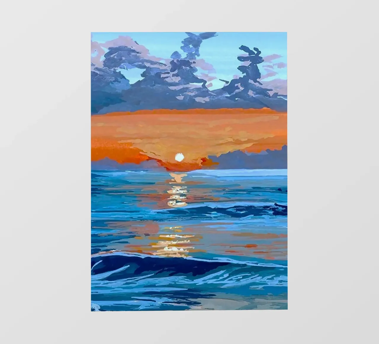 sunset reflect on ocean pellicola backlit da mip of map