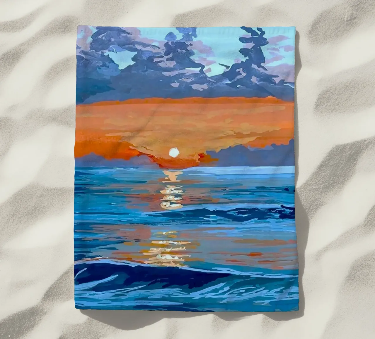 sunset reflect on ocean telo mare da mip of map
