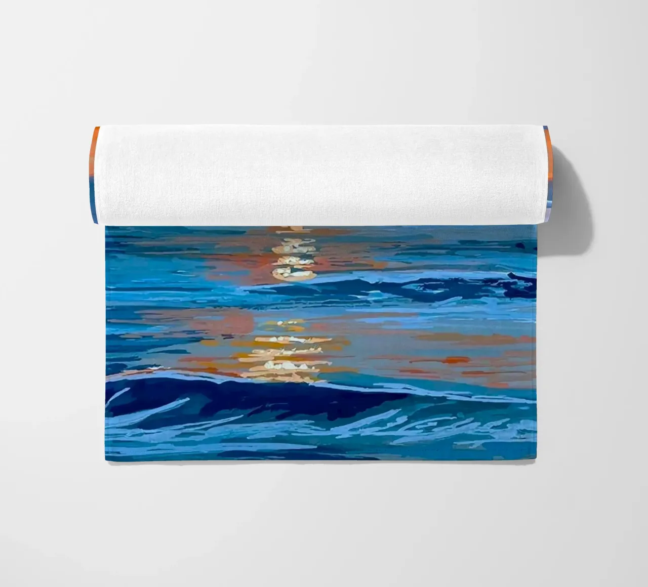 sunset reflect on ocean telo mare da mip of map