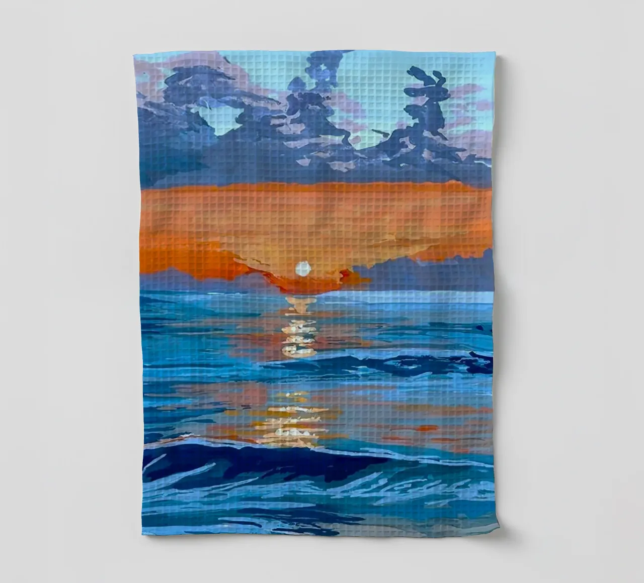 sunset reflect on ocean canovaccio da cucina da mip of map