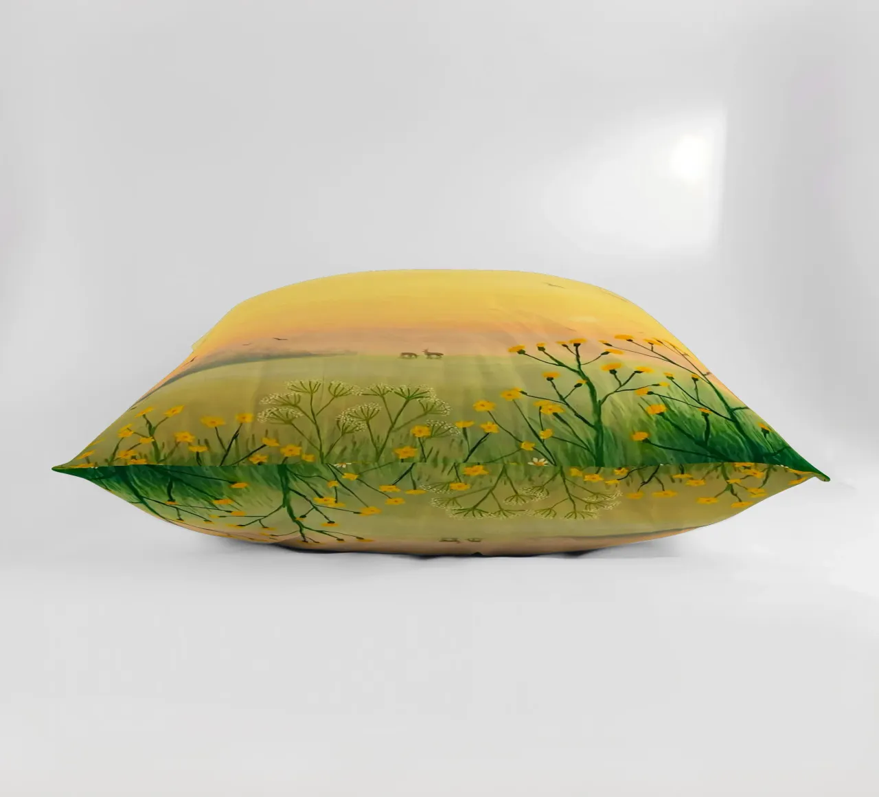 the sunset in fields cuscino da mip of map