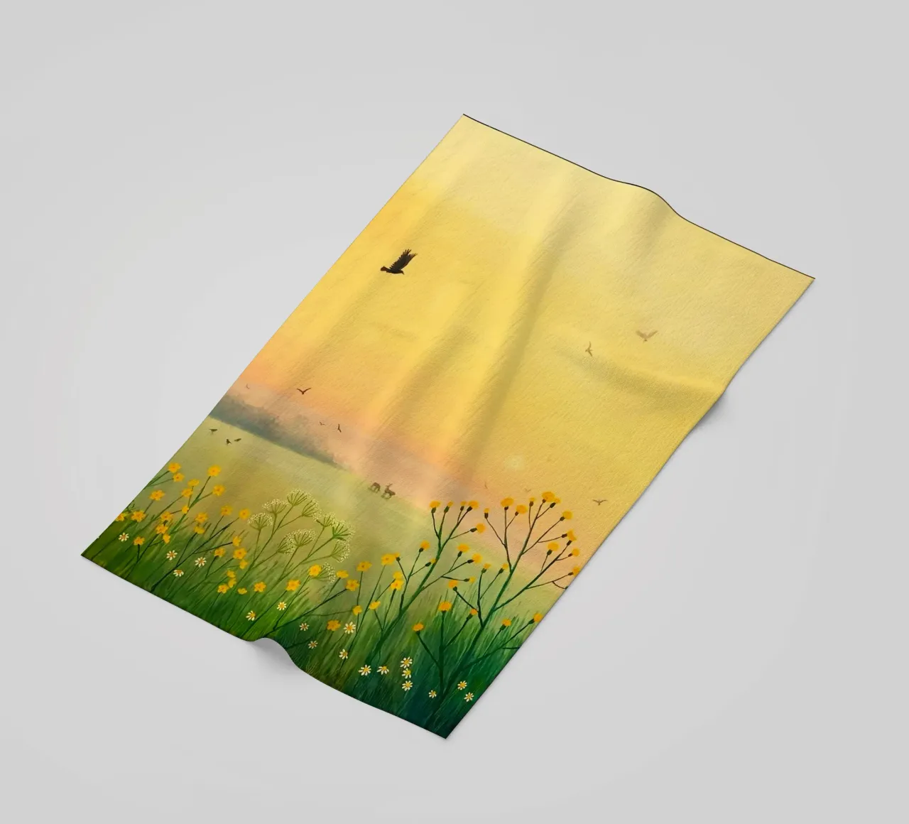 the sunset in fields telo mare da mip of map