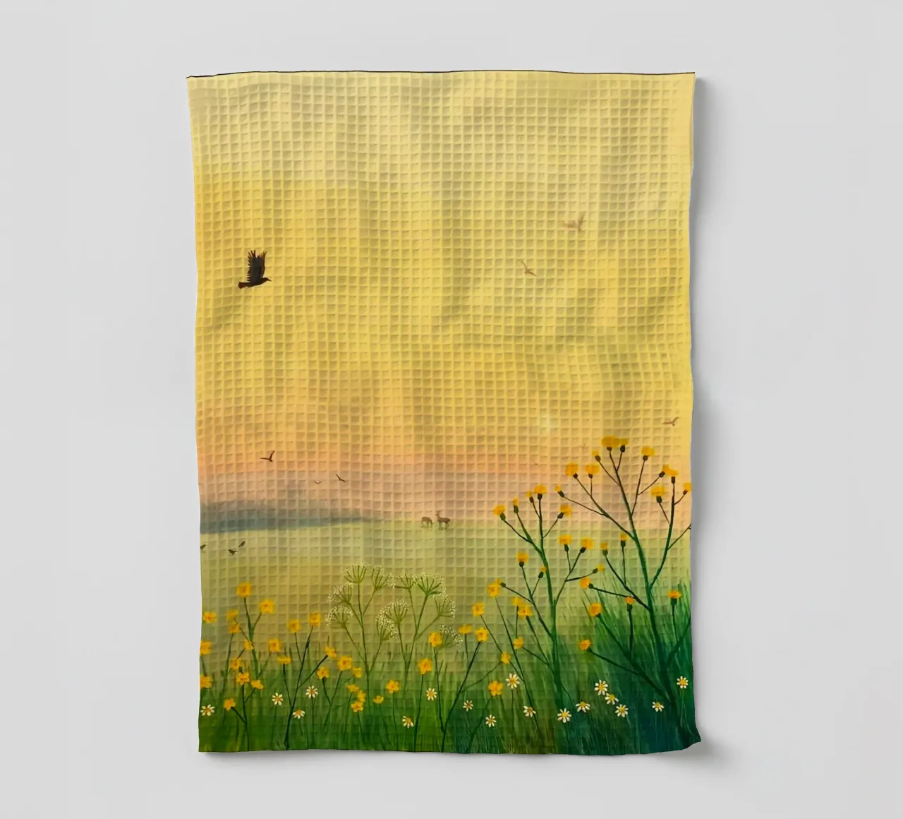 the sunset in fields canovaccio da cucina da mip of map