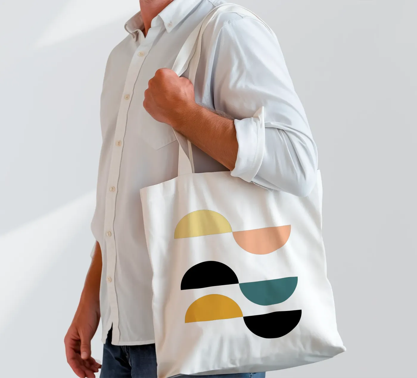 Veranderingen jute draagtas van Rose Beck Art