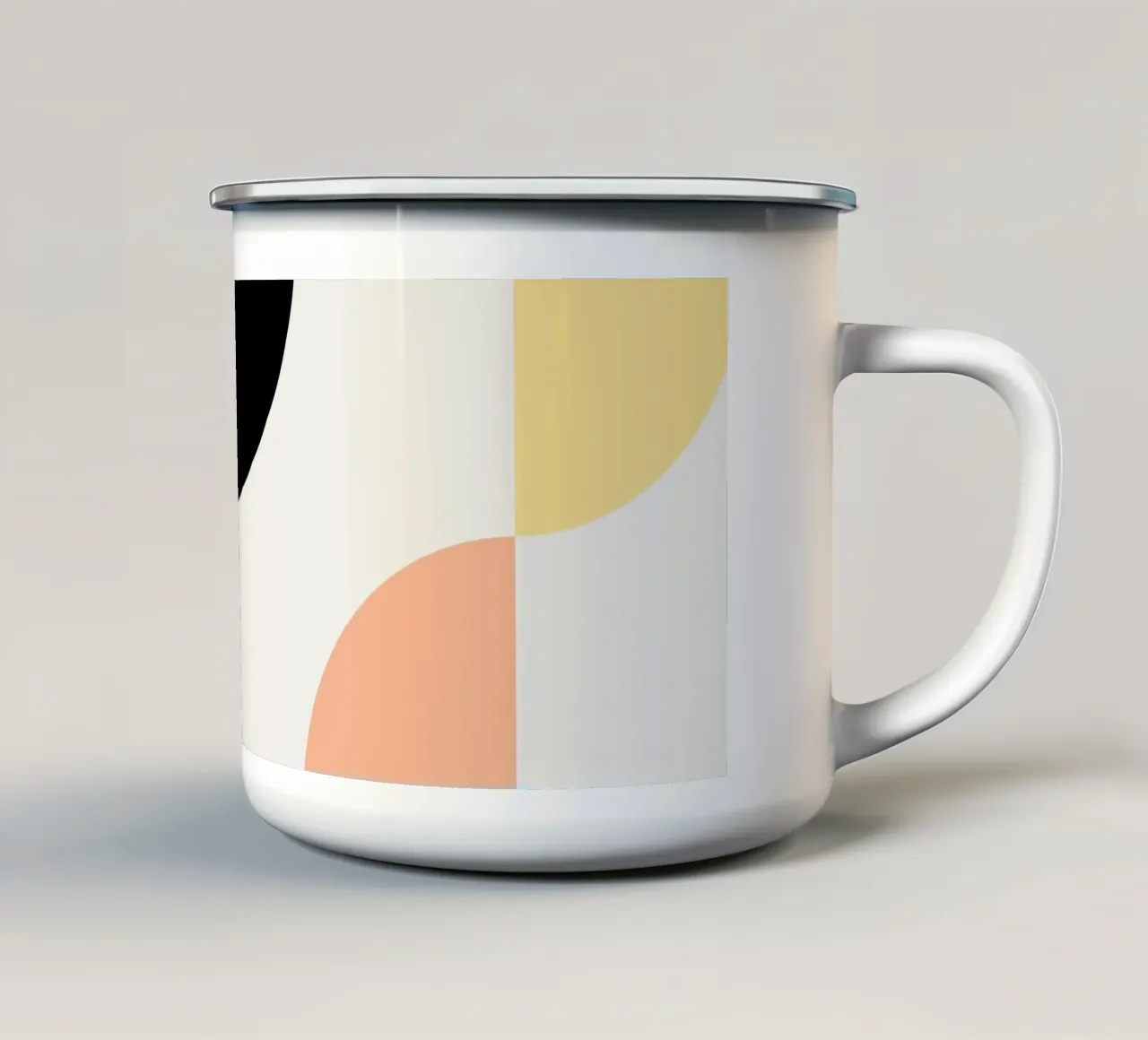 Changes enamel mug by Rose Beck Art