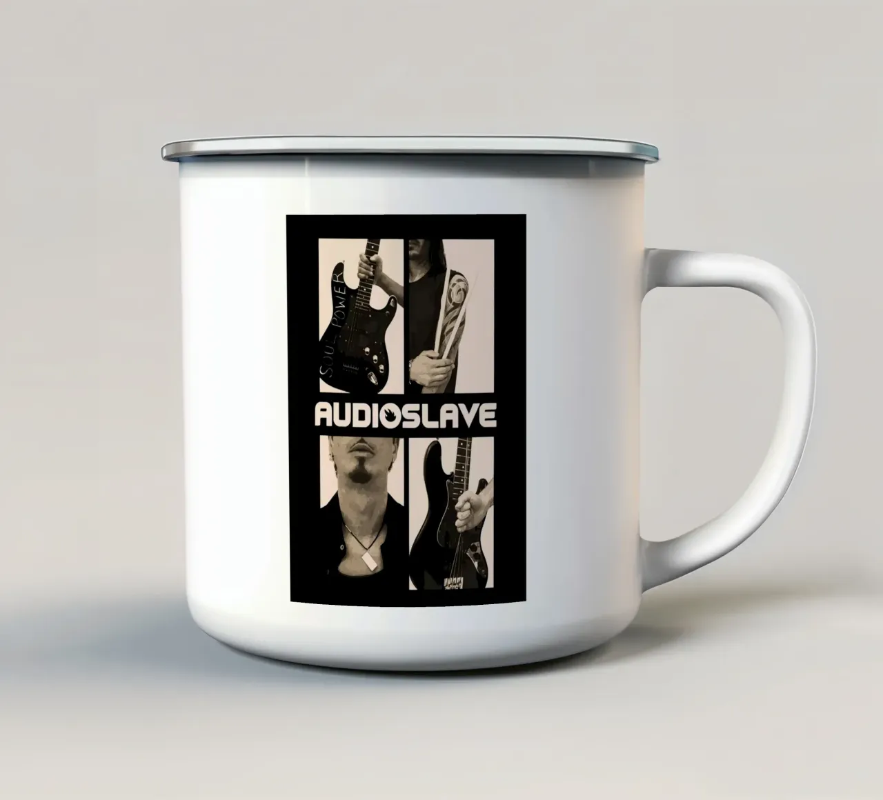 Audioslave tazza in smalto da Musadad Shop
