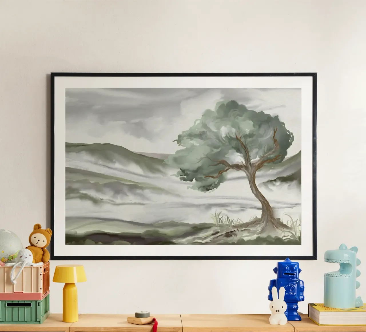 Poetic thoughts poster con telaio in legno da mysteriouscoco