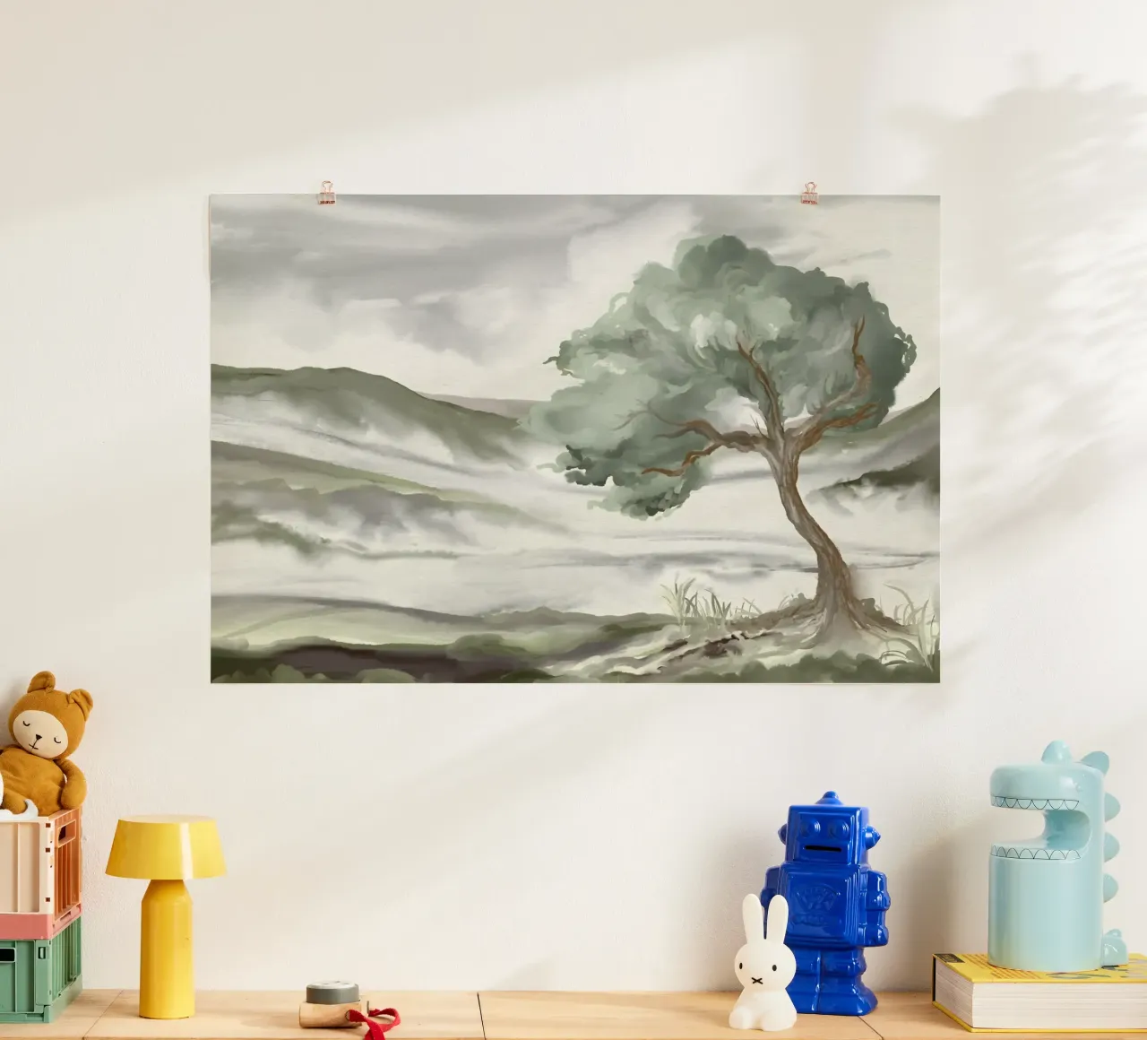 Poetic thoughts poster con telaio in legno da mysteriouscoco