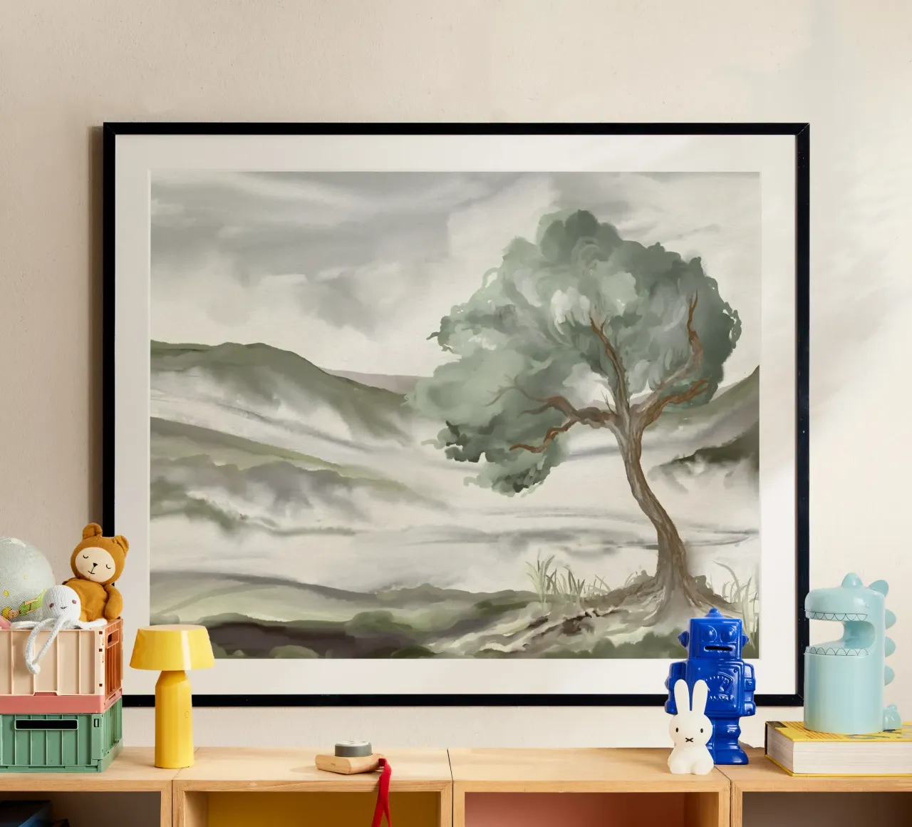 Poetic thoughts poster con telaio in legno da mysteriouscoco