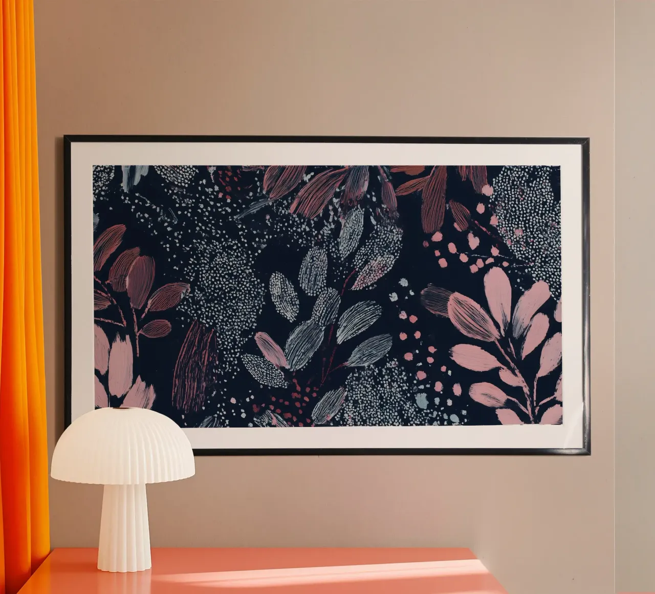 Notte di velluto poster con telaio in alluminio da Seed & Signal