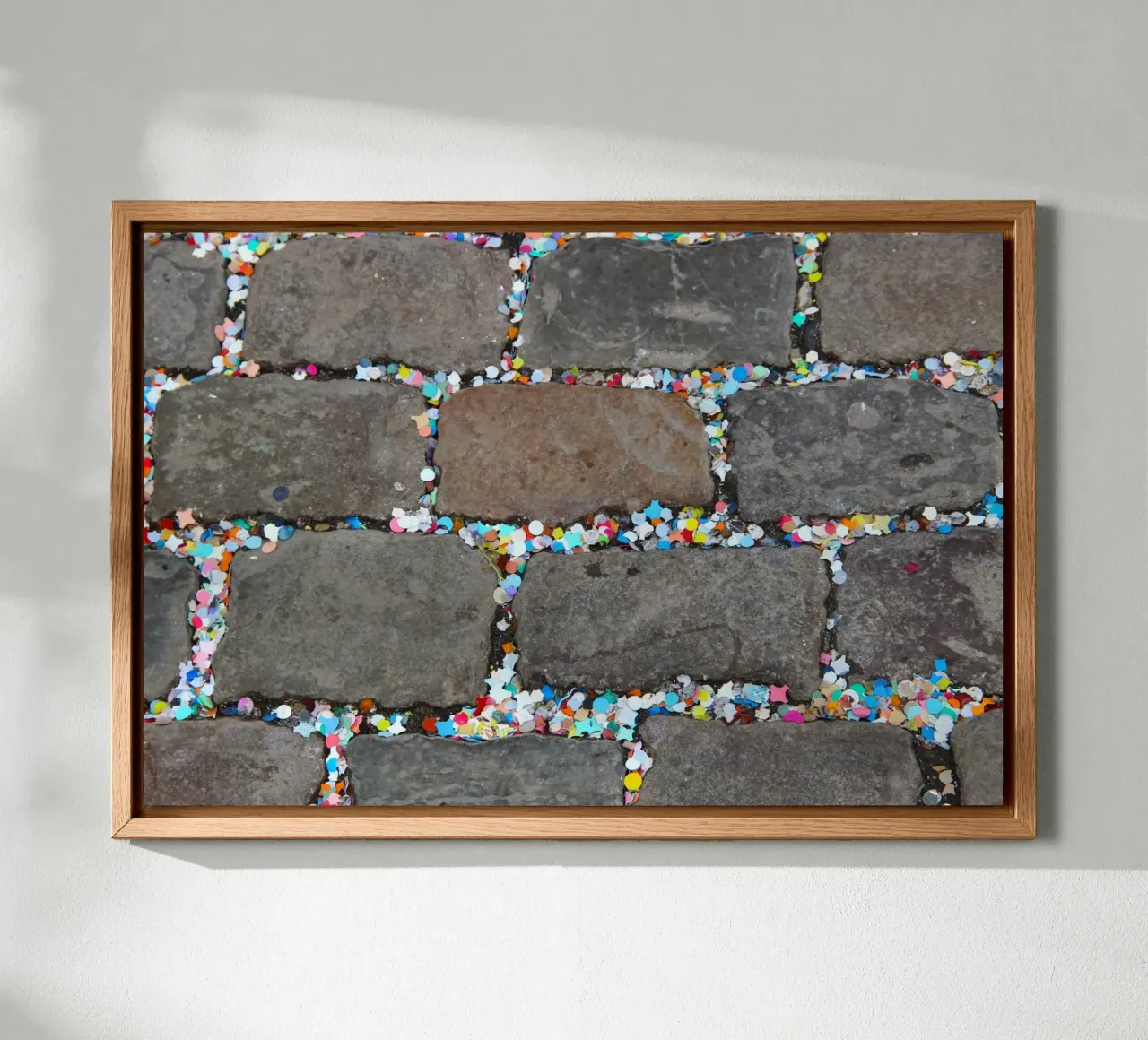 fancy cobbelstones canvas with Floater frame by DragonFly