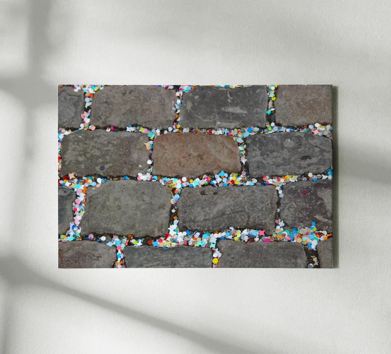 fancy cobbelstones canvas with Floater frame by DragonFly