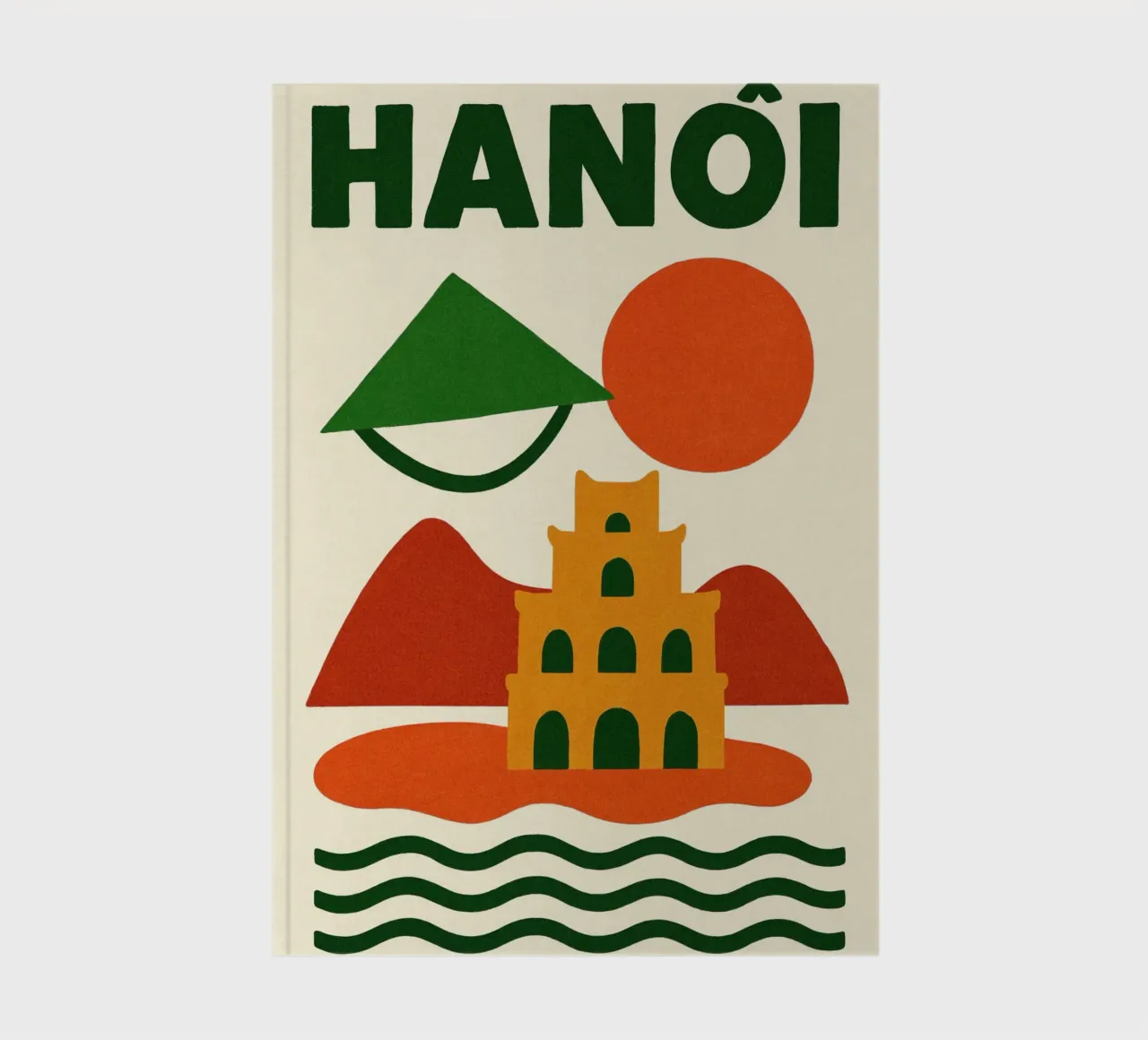 Hanoi between mountains and pagodas notebook by JETLAG | affiches voyage