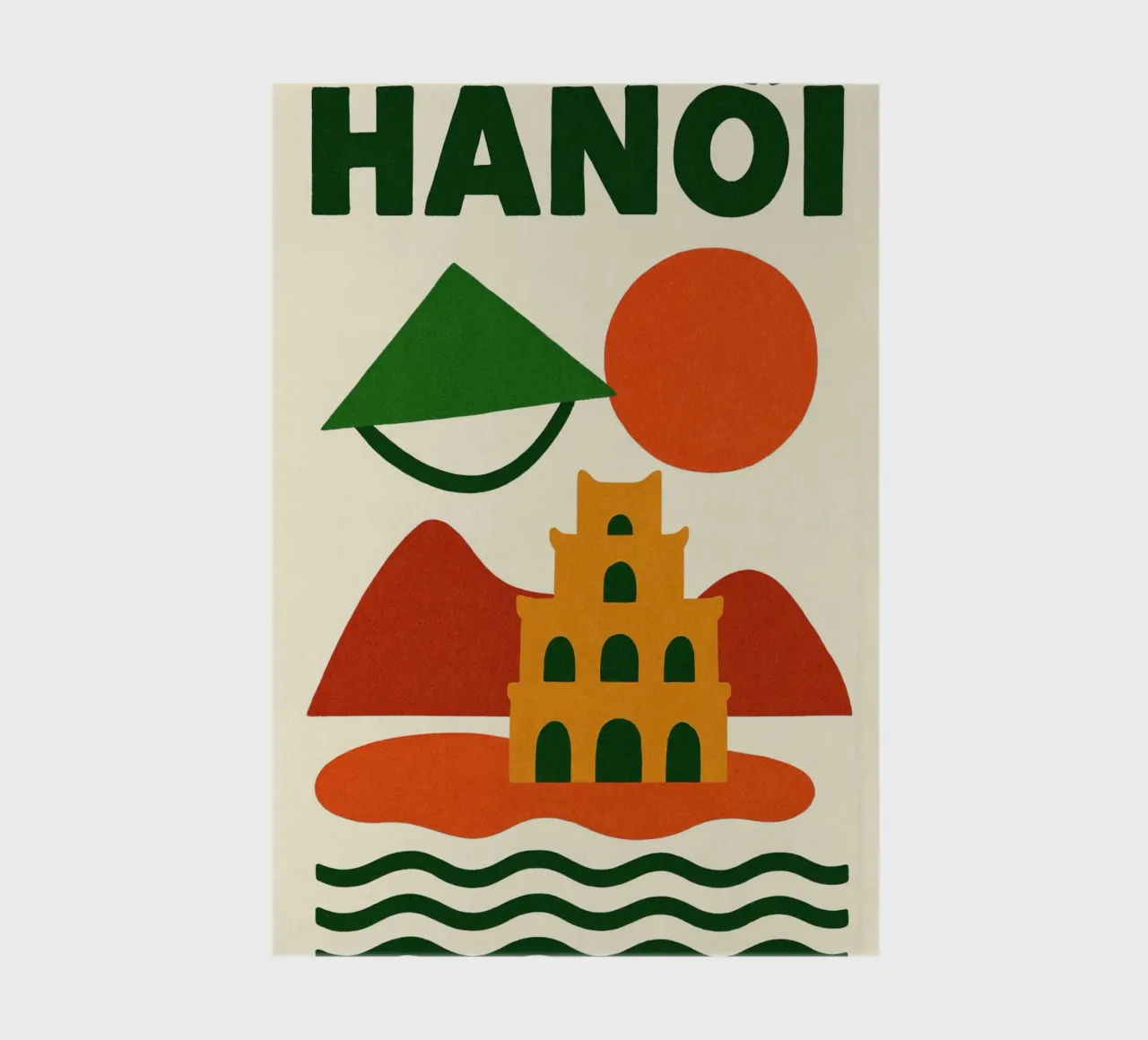 Hanoi between mountains and pagodas notebook by JETLAG | affiches voyage